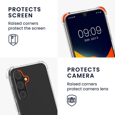 kwmobile telefoonhoesje geschikt voor Samsung Galaxy A16 5G - Hoesje met telefoonkoord - Back cover in transparant