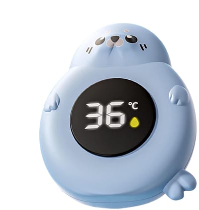 Baby Badthermometer - Water Temperatuurmeter - Veilig Baden - Leuke Vorm - 9x7 cm - Blauw