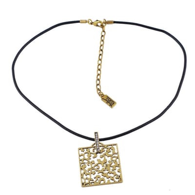 Behave - ketting met barokstijl hanger - nikkelvrij - cadeau in geschenkzakje - 40 cm