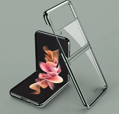 Hoesje Geschikt Voor Samsung Galaxy Z Flip 3 hoesje Backcover met Ring houder – Transparant