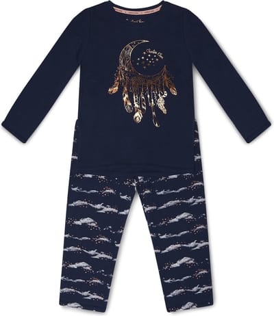 Charlie Choe meiden pyjama Dream Catcher Indigo 74/80