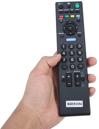 Dailygoody - Universele Afstandsbediening - Smart TV Vervangende Bediening - Compact en Handzaam - Zwart - Toetsenbordafstandsbediening - Eenvoud
