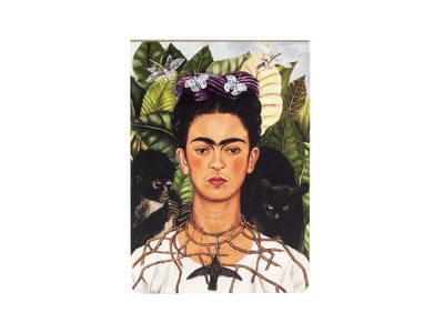 Lanzfeld Frida Kahlo - Notitieboek A6 - Blanco - 36 Pagina's - Zelfportret met Hummingbird - Softcover