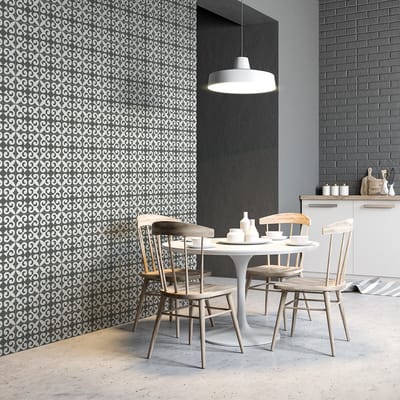 Zelfklevende muurstickers in de vorm van tegels voor keuken en badkamer - 60 Azulejos Floria cementtegelstickers - 60 stickers 15x15cm