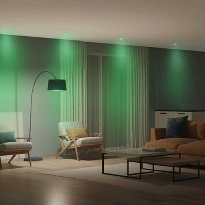 Hoftronic Smart - Smart WiFi LED inbouwspot 6 stuks 5,5W Wit Barcelona - Dimbaar - RGBWW - IP44 - 400lm - Bedienbaar via Hoftronic Smart App - Bedienbaar via stem