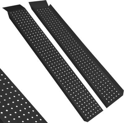Set van 2 Oprijplaten Verzinkt Staal - Antislip Laadhelling 135 cm voor Motor, Scooter, Rolstoel en Grasmaaier