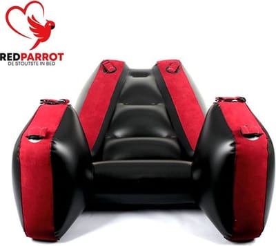 Seks stoel BDSM - Opblaasbaar - Met bondage gespen - Kussen