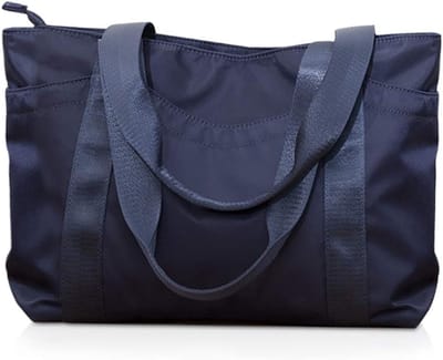 Nylon Tote Bag - Grote Schoudertas - Dagelijkse Boodschappen - Waterafstotend Materiaal - 35cm - Zwart