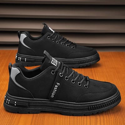 Herenschoenen Nieuwe Zomer Ademend en Veelzijdig Casual Trendy Schoenen Heren Arbeidsbescherming Werk Lichtgewicht Sportschoenen 44 black