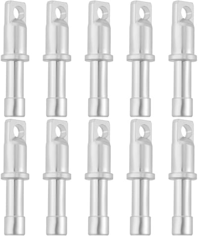 Dailygoods- Tentpaal Eindstop Aluminiumlegering - 10 Stuks - Geschikt voor 8,5 mm Tentpalen - Eenvoudige Installatie - Duurzaam - Afmetingen 36 mm x 8,8 mm - Tentaccessoires