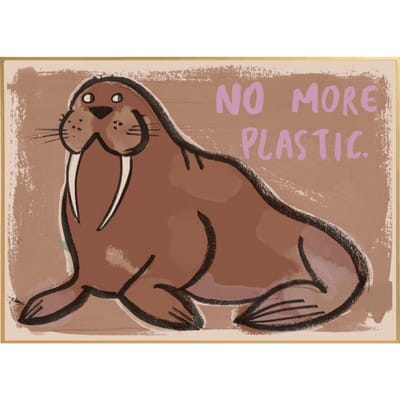 Studio Loco Kinderposter Walrus Poster Kinderkamer 70 x 50 cm