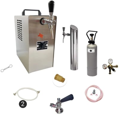 Complete set voor onder de toonbank - Biertap JET 30 1-kraans, droogkoeler, 35 l/uur Thuistap, Bierkoeler