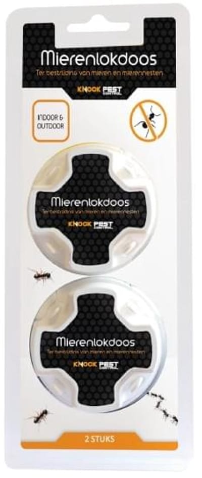 Knock Off Mierenlokdoos (2 stuks) - Krachtige Insecticide - Met gratis cheatsheet