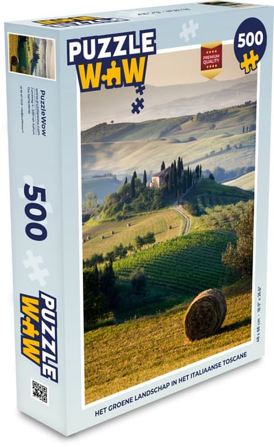 Puzzel Toscane - Landschap - Groen - Legpuzzel - Puzzel 500 stukjes