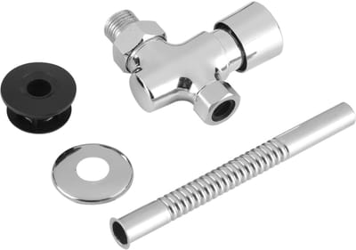 Allecto - Auto Toilet Kraan - Drukkraan voor Urinoir - Handmatige Stop Automatiquerobinet - Geschikt voor Jacht - Zinklegering - 220g
