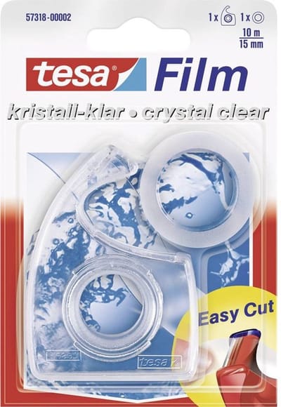 tesa 57318-00002-04 tesafilm kristall-klar Transparant (l x b) 10 m x 15 mm 1 stuk(s)