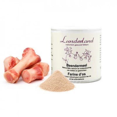 Lunderland Beendermeel voor honden - 350gr - natuurlijke calciumboost voor sterke botten & gewrichten