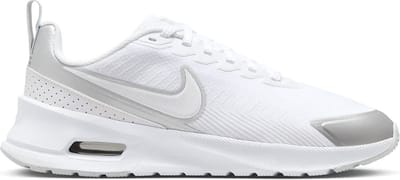Nike Air Max Nuaxis - Maat 38 - Wit/Pure Platinum/Metallic Silver/Wit / Wit Grijs - Air Max - Lifestyle - Dames Sneakers voor Vrouwen - Doos zonder deksel
