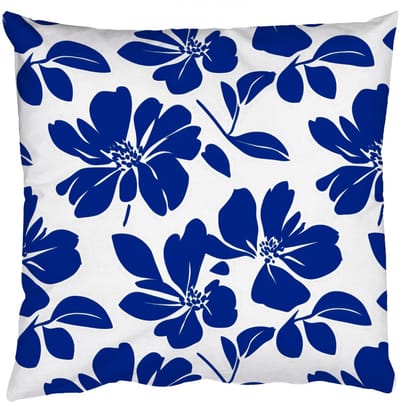 Sierkussens - Kussentjes Woonkamer - 50x50 cm - Floraal - Modern - Blauw