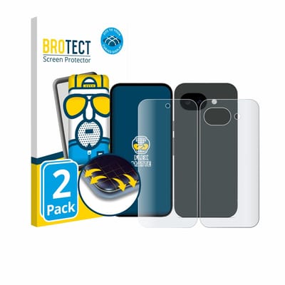 BROTECT - Screenprotector voor Google Pixel 10a (Voor+Achter) - Folie Beschermfolie matte volledig dekking 2 Stuks