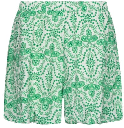 Fluresk Broek Lux Shorts 26zfof03 011774 Offwhite/vivid Green Dames Maat - W34