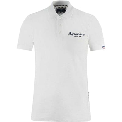 Aquascutum Unisex Volwassen Londen Classic Polo Shirt (Wit)
