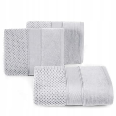 Luxe Katoenen Handdoek Jessi 30x50cm Zilver 500g/m² - Zacht & Absorberend