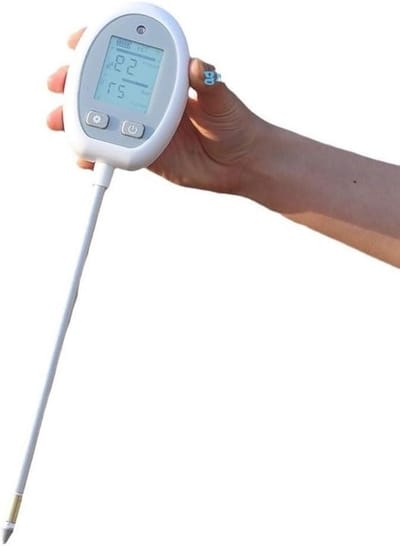 Digitale bodemmeter - Bodemtester 3-in-1 - Plantenonderhoud - pH vocht licht - 35 x 8 x 4 cm - Wit