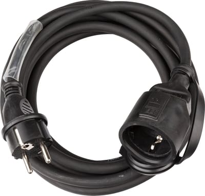 Hilec Verlengsnoer voor buiten en binnen met Randaarde (NL) - Waterdichte Verlengkabel 1.5mm² - 5m
