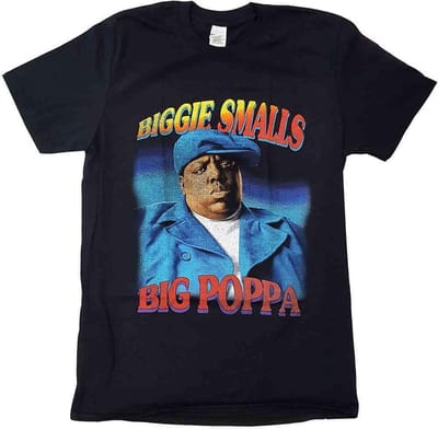 Biggie Smalls - Poppa Heren T-shirt - S - Zwart