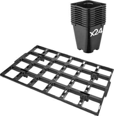 Garronda Kweektray met 24 x 0,5 L afgeronde potten GD-KW-T
