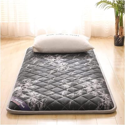 Vloer Matras - Tatami Slaapmat - Comfortabel Slapen - Ademend Vezelkatoen - 100x200cm - D