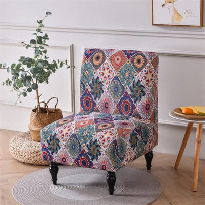 Kerst armloze stoelhoes stretch spandex accent eetkamerstoelhoezen Nordic bankhoezen voor woonkamer keuken decor