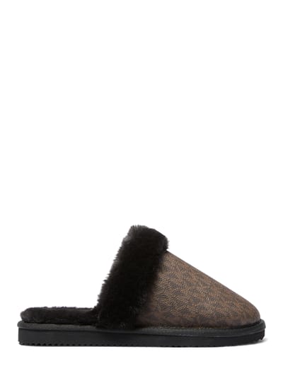 Michael Kors Liddy Closed Toe Brown/black Maat: 36 | Slippers Outlet | Dames | Bruin