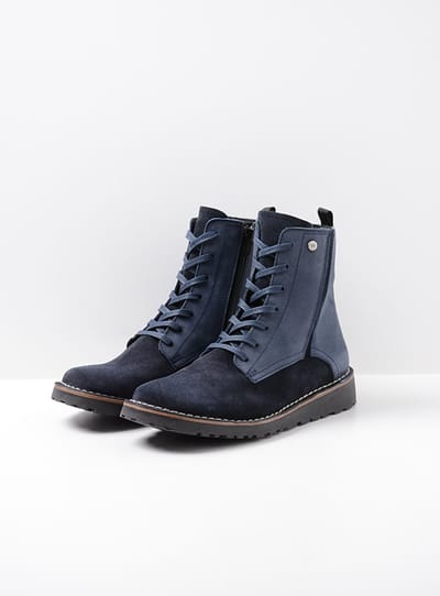 Wolky Veterschoenen Wagga Wagga blauw suede