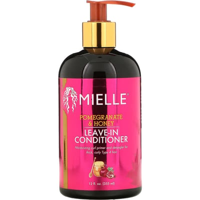 Mielle, Leave-In Conditioner, Pomegranate and Honey, 12 fl oz (355 ml) black