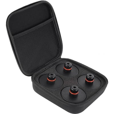 Vervangende krikkussens voor Tesla Model 3SXY, 4-pack rubberen krikkussens met opbergkoffer, With Storage Bag zwart