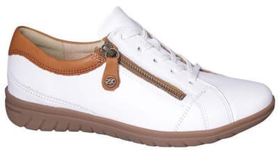 Hartjes - 162.0826/99 - Dames veterschoenen - Kleur: Wit/beige - Maat: 37