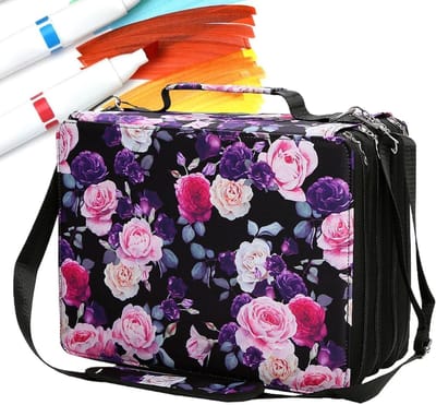 Marker Etui - Pennen Organizer - Spullen Opbergen - Aanpasbare Compartimenten - Grote Capaciteit - Meerkleurig
