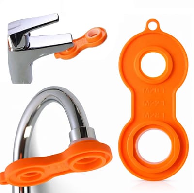 Kraan Reparatie Tool – Universele Perlator Sleutel M20 M22 M24 M28 – Bubbler Spanner – Kunststof Tap Sleutel – Oranje