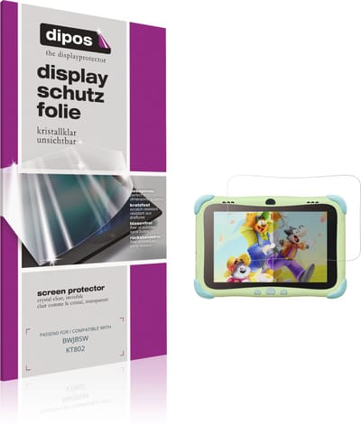 dipos – 2x Beschermfolie geschikt voor BWJBSW KT802 | Krasbestendige & heldere Screenprotector Ultra-Thin