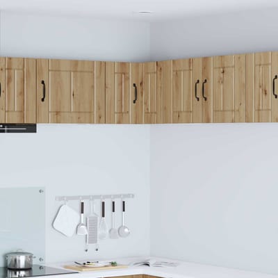 vidaXL - Wandhoekkast - LUCCA - Artisanaal - eiken - 57 - x - 57 - x - 40 - cm
