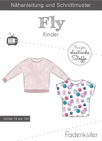 Papieren Knippatroon - Kleding Patroon - Kinderkleding Naaien - Oversneden Mouwen - 74-164 - Wit