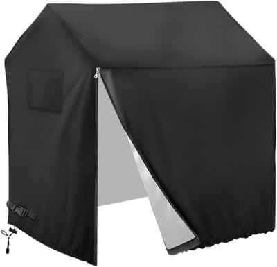 Speelhuis Buitendeken - Tuinhuis Afdekking - Buiten Spelen - Waterdicht UV Beschermend - 145 x 160 cm - Zwart