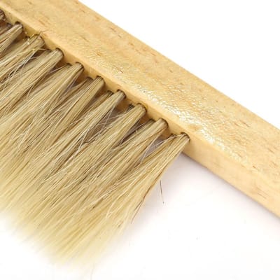 Soft Bristle Beehive Tool - Wooden Handle - Stainless Steel J Hook Frame Lifter - Scraper and Grip Holder - Essentiële Beekeeping Equipment voor Imkers
