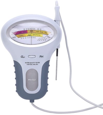 Dailygoody - Draagbare pH-chloortester - Waterkwaliteitsmeter - Geschikt voor zwembad en spa - Watertester - Handig voor thuisgebruik - Inclusief sonde