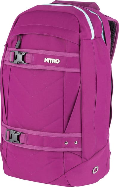 NITRO Schoolrugzak Rugzak met laptopvak Daypacker Collection Aerial Backpack 27L Grateful Pink Roze