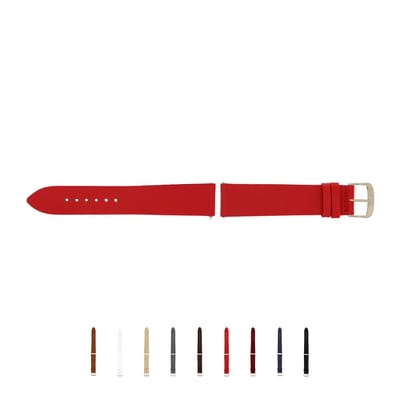 SELVA horlogeband, 14-24 mm, leer, verwisselbaar, vervangende band voor smartwatch, gemaakt in Duitsland