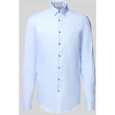 slim fit zakelijk overhemd met extra lange mouw
