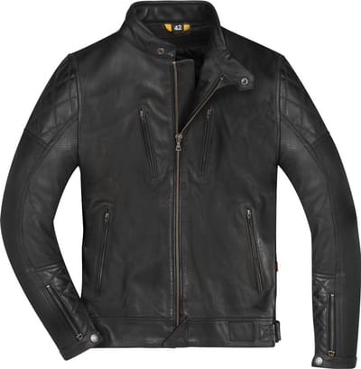 Merlin Wishaw D3O Zwart Leren Motorjas - Jas